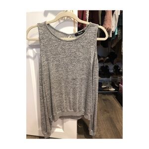 Long sleeve off shoulder top